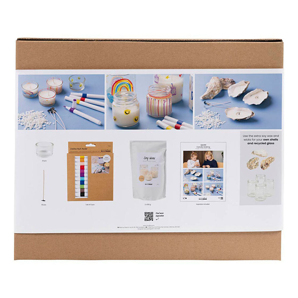 Creativ kompanija https: www.cchobby.nl grupė set-candles-making-candleholders-for-theelights-1-box