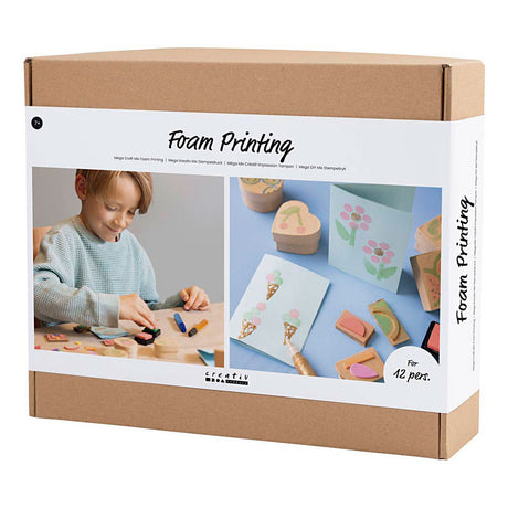 Creativ Firmegrupp Set Schaumprints, Kaarten a Këschte, 1 Këscht