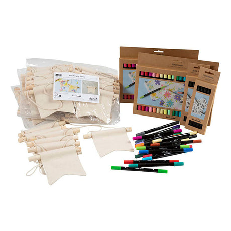 Creativ company https: www.cchobby.nl group set-paint-your-own-bandoek-size-10-5x12-cm-line-thickness-2-3-3-6-mm-various-colors-60-piece-1-box
