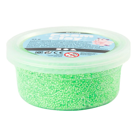 Foam clay ®, třpytky, zelená, 35 gr 1 krabička