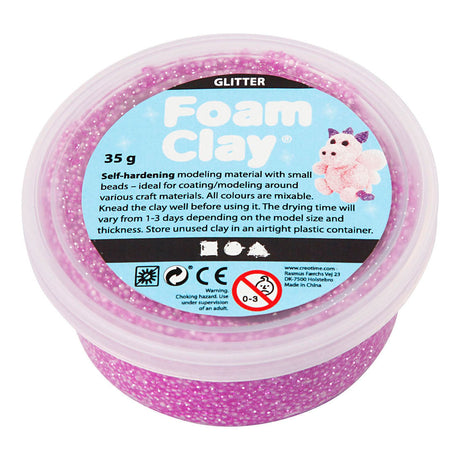 Creativ company https: www.ccobby.nl foam-clayr-glitter-purple-35-gr-1-doosje