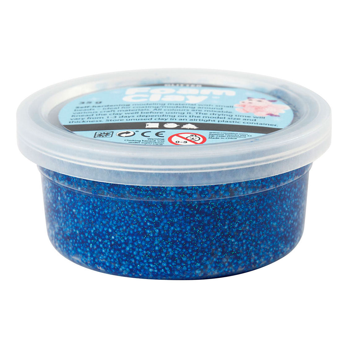 Creativ company https: www.cchobby.nl foam-clayr-glitter-blue-35-gr-1-doosje
