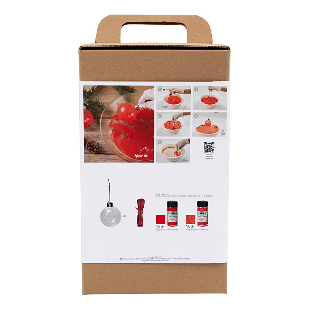 Cuideachta cruthaitheach https: www.cchobby.nl hobbyset-christmas-balls-marmeren-1-doos