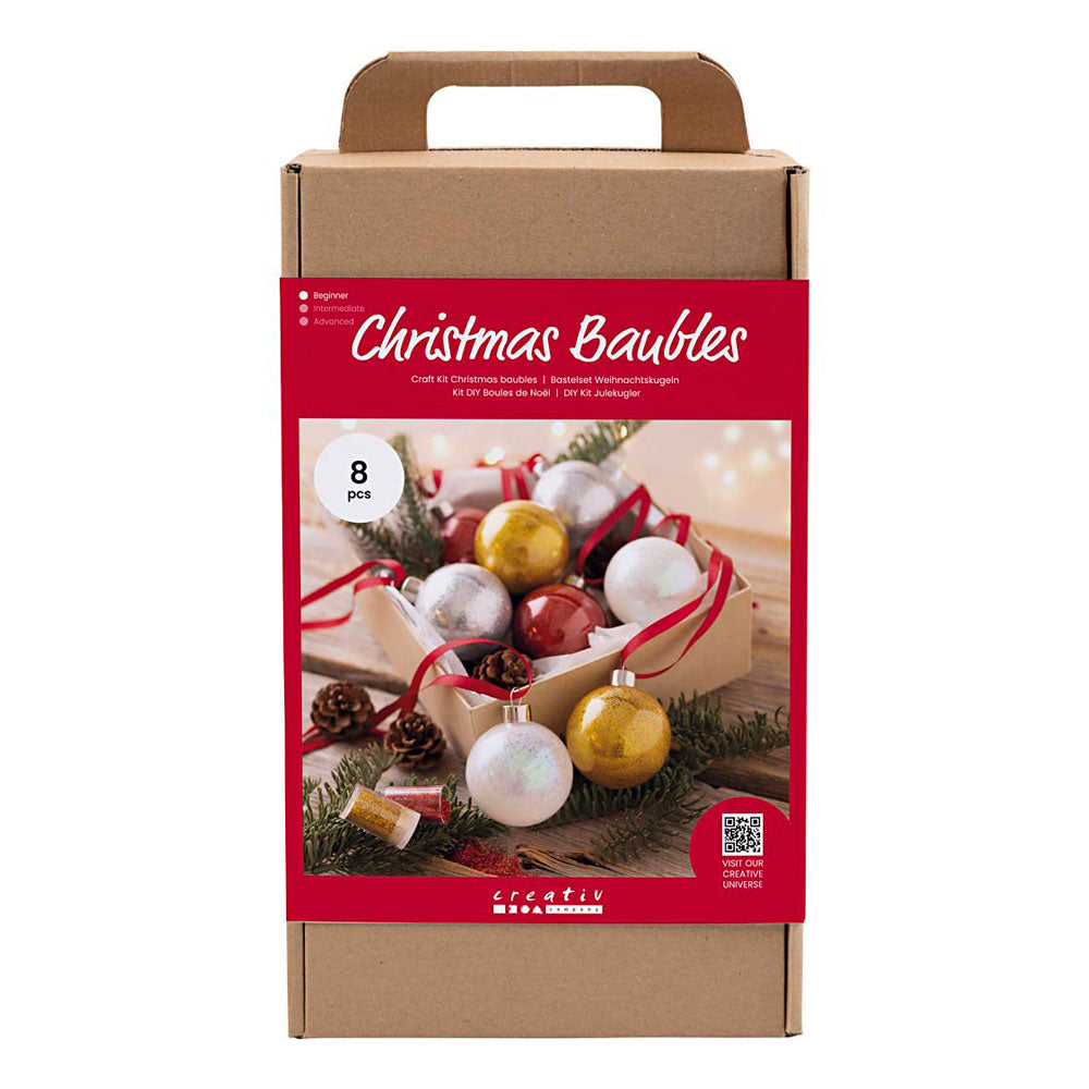 Creativ company hobby set Christmas balls, glitter, 1 box