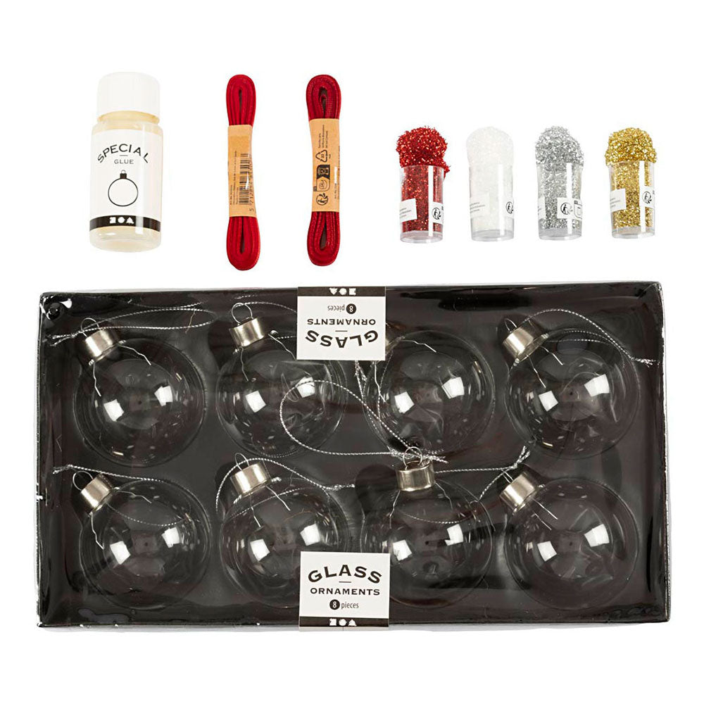 Creativ company hobby set Christmas balls, glitter, 1 box