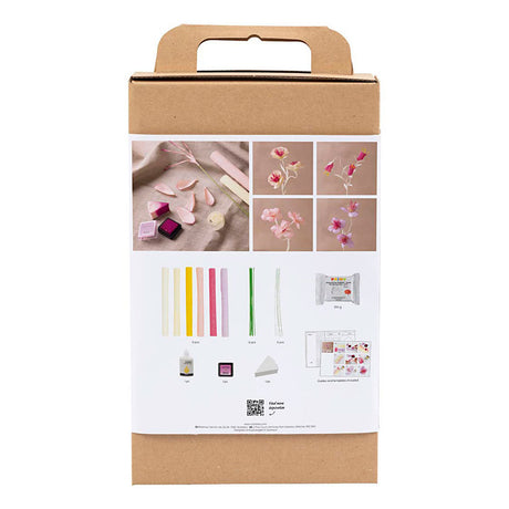 Zestaw hobbystyczny firmy Creativ, papier krepowy, kwiatki, pastelowe kolory, 1 opakowanie