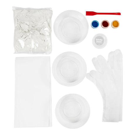Creativ firma hobbysett støping, containere, blå, rød, lys gul, 1 boks