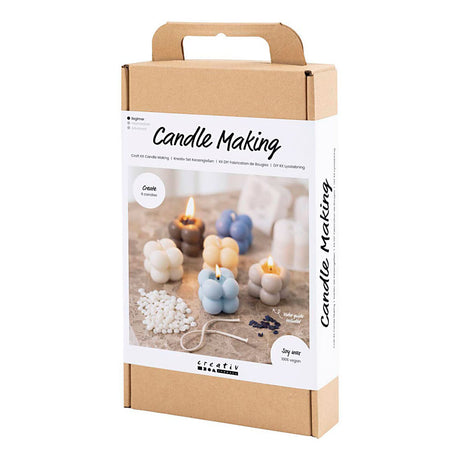 Firma Creativ https: www.cchobby.nl hobbyset-candle-making-bubble-soya-candle-beige-lightblue-creme-1-box