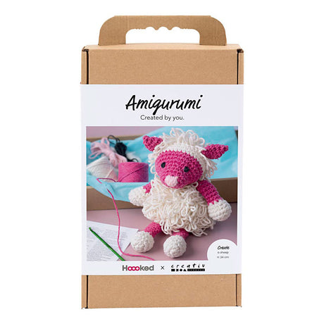Creativ company https: www.ccobby.nl hobbyset-amigurumi-schaap-roze-off-white-1-doos