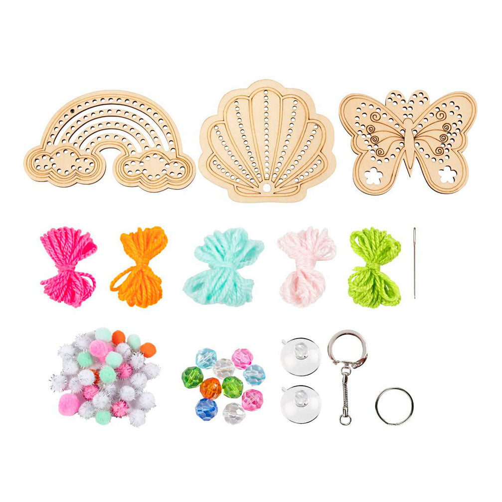 Cuideachta cruthaitheach https: www.cchobby.nl mini-hobbyset-embroidery-butterfly-shell-rainbow-various-colors-1-box
