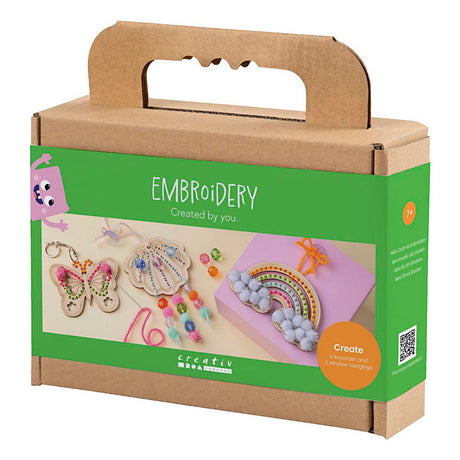 Creativ Firma https: www.cchobby.nl mini-hobbyset-embroidery-butterfly-shell-rainbow-various-colors-1-box
