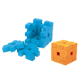 Toi-leker puslespill skum kube 3d 4 deler assortert | 6 stk