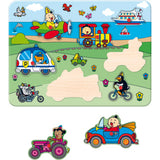 Studio 100 bumba wooden inlay puzzle - vehicles