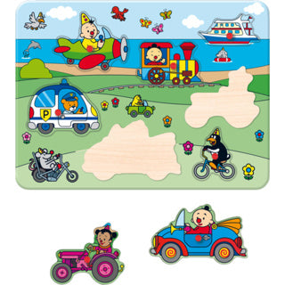 Puzzle drewniane Studio 100 bumba - pojazdy
