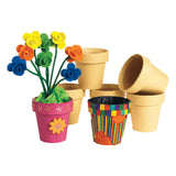 Färg - Dekorera din egen Flowerpot Papier -Moche, uppsättning av 10