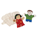 Colorations - Decorate your own canvas hand puppets, set of 12