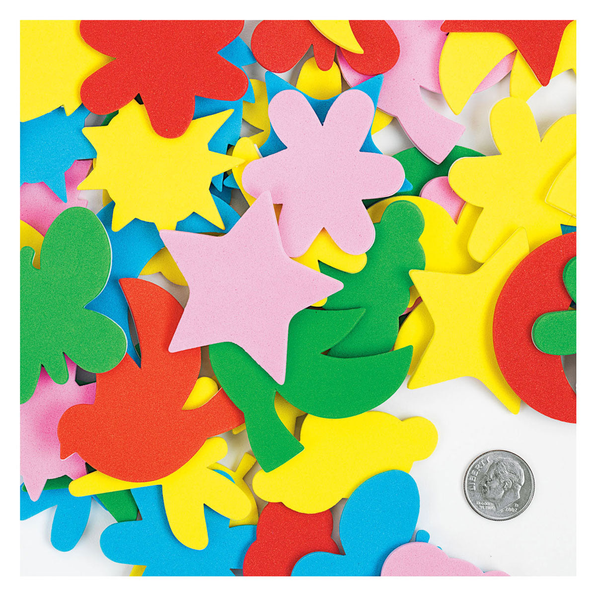 Colorations self -adhesive foam forms, 54st.