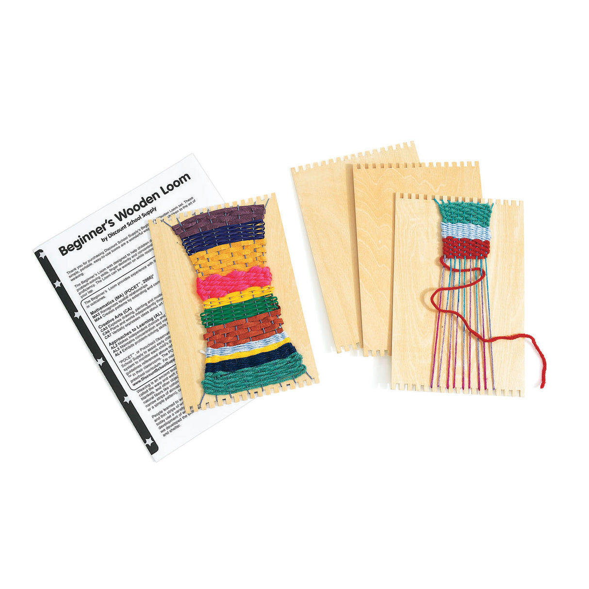 Colorations - Wooden Loom Weave, Set of 12