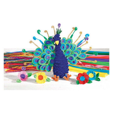 Faarwen - Chenille Drot Klassesall Package, 250 Stéck.