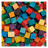 Colorations colorées de cubes en bois, 196st.