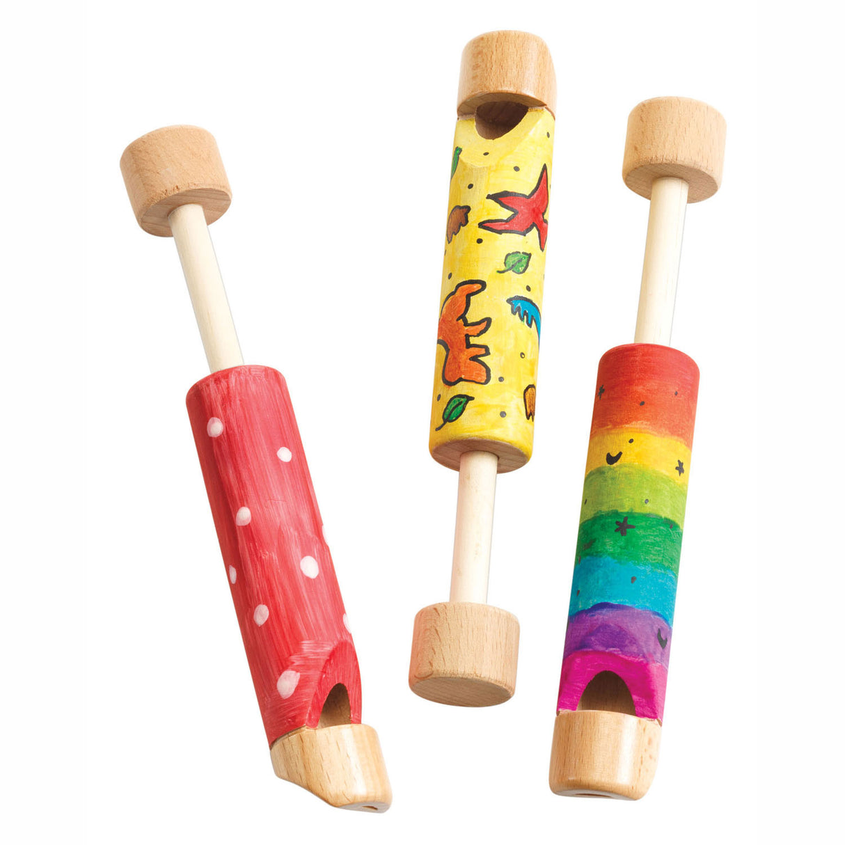 Colorations Decorate your own wooden sliding whistle, 12st