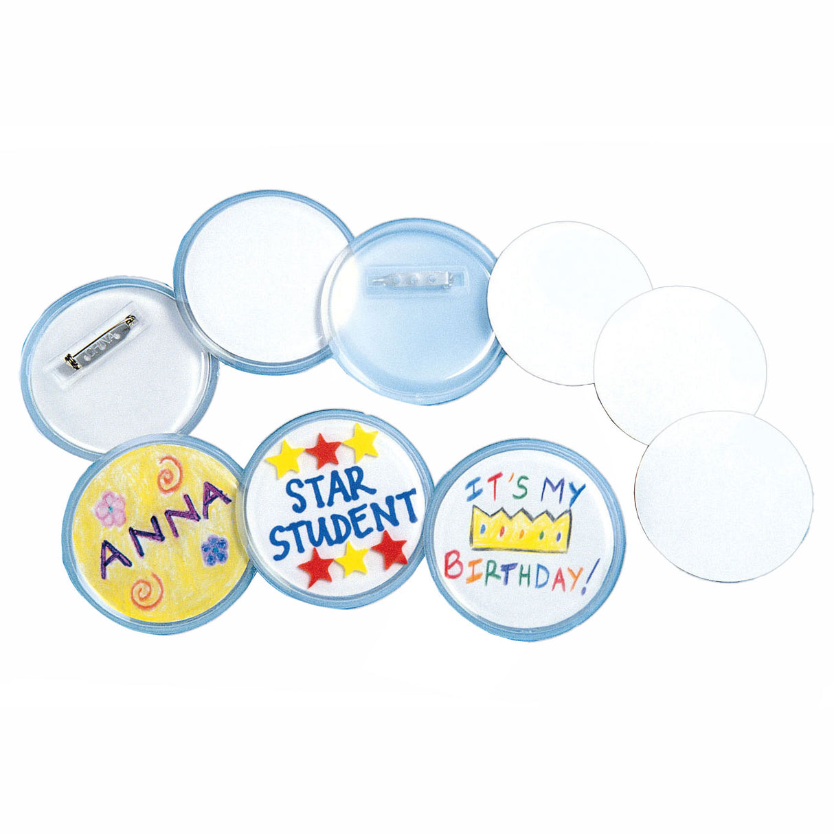 Colorings - make your own button, 24 pcs.