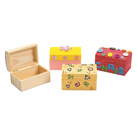 Colorations - versioner je eigen houten schatkist, set van 12