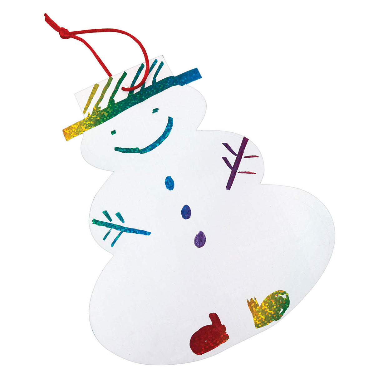 Barvne kartice Scratch Card Snowman božični obešalnik, set 24