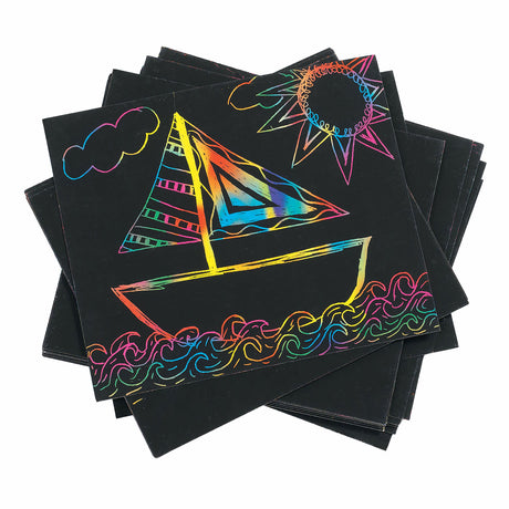 Colorations - scratch-off rainbow colors, set of 100