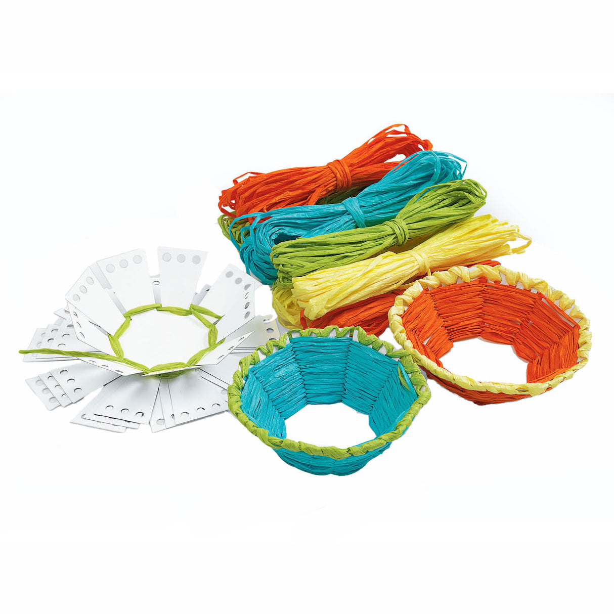 Colorations Make your own woven basket, set of 12