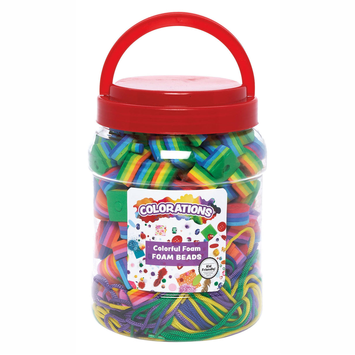 Colorations - foam beads set - 200 pcs.