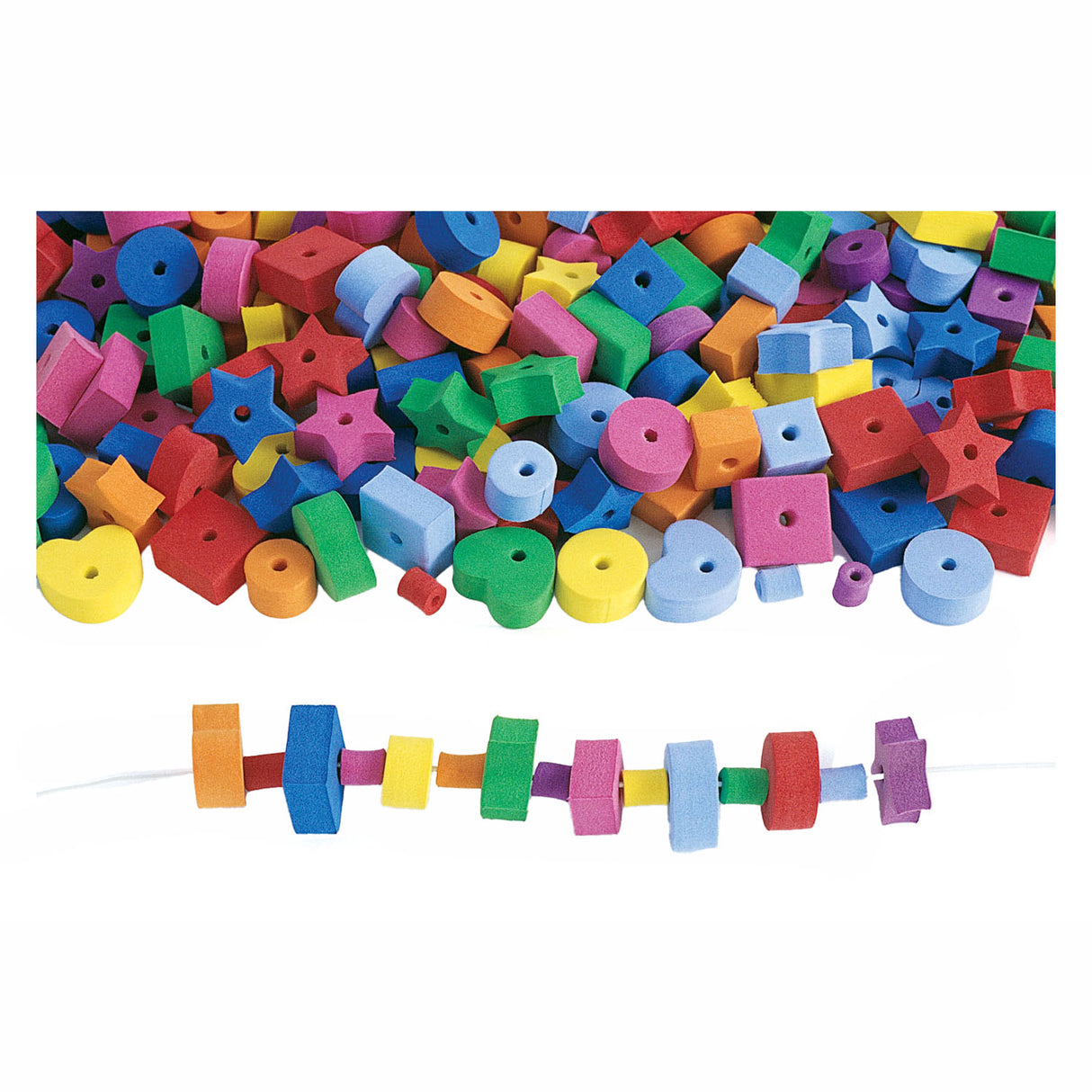 Colorations - Foam figures Bead set, 500dlg.