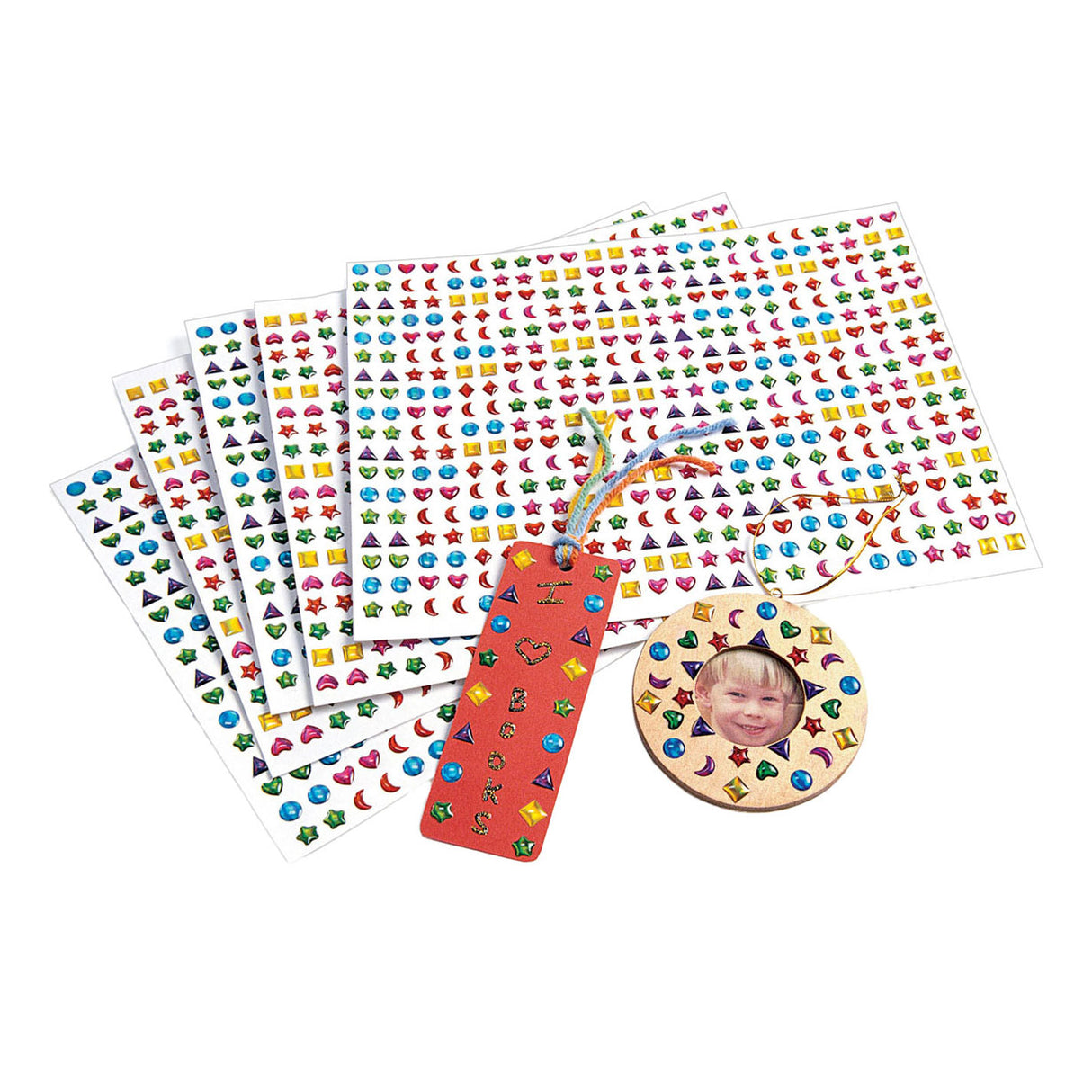 Colorations 3D Gemstone Stickers, 2150st.