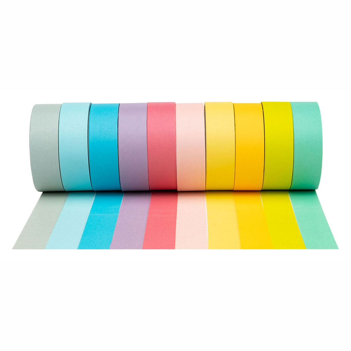 Fargene - Washi Tape Pastel Colors, sett med 10