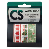 Färbung - Washi Tape Christmas 3 Rolls, 5mtr.