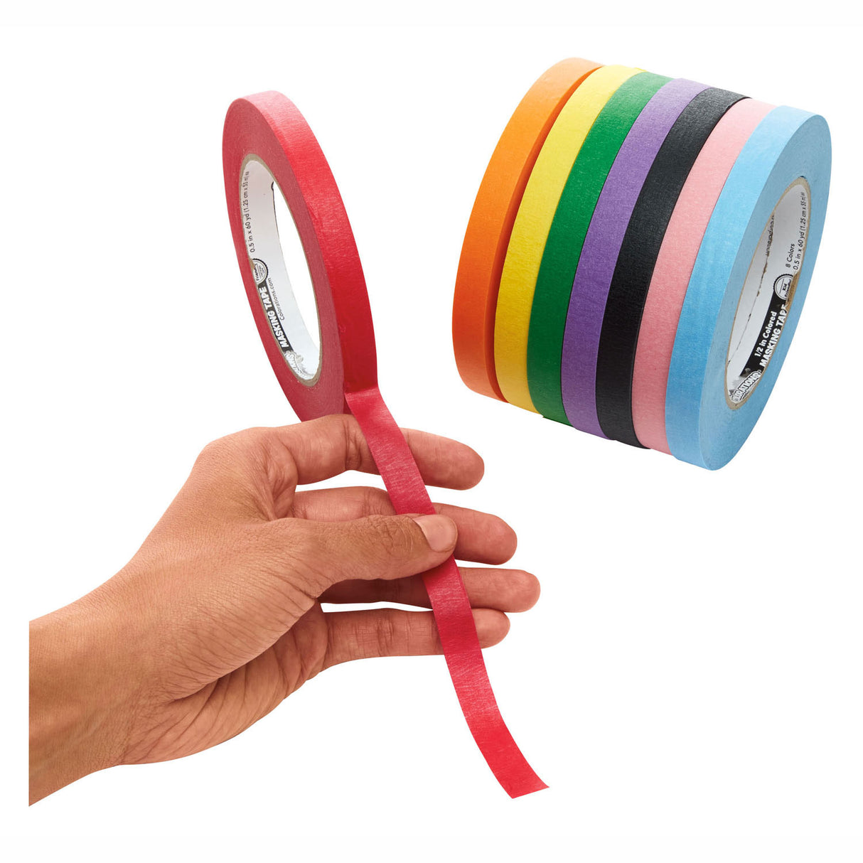 Colorations masking tape 8 colors 55 meters per color