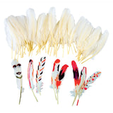 Colorations natural white feathers, 48st.