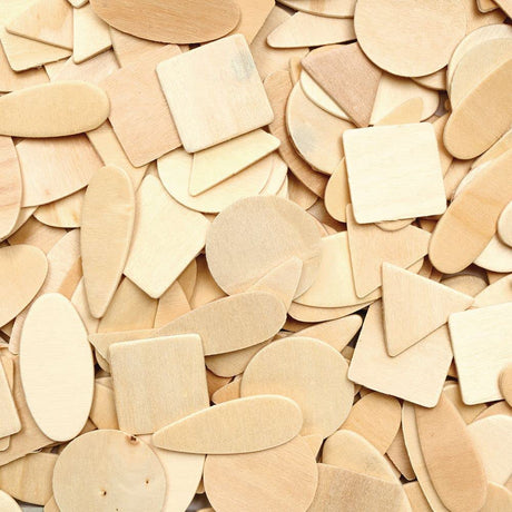 Colorations - Wooden Geometric Shapes, 1000 pcs.