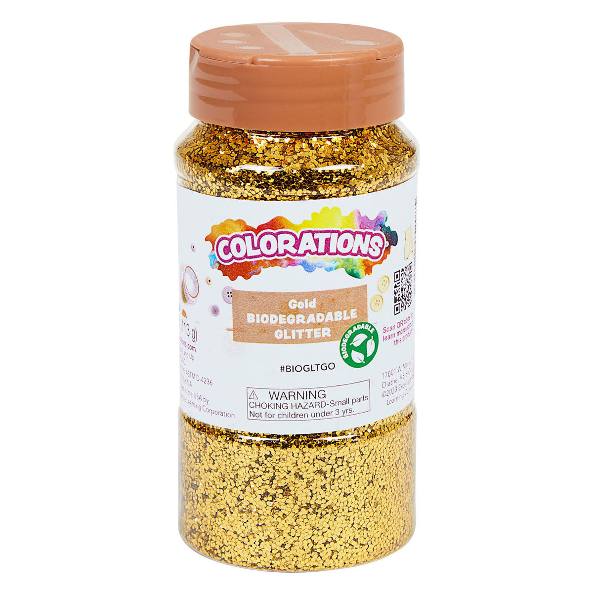 Koloratiounen organesch degradéierbar Glitter Gold, 113 Gramm