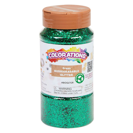 Colorations Biologische Afbreekbare Glitter Groen, 113 gram