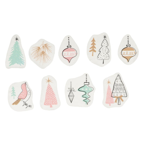 Koloratiounen - Washi Sticker - Chrëschtdagswiel, 80pcs.