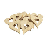 Colorations wooden heart decorations large, 20st.