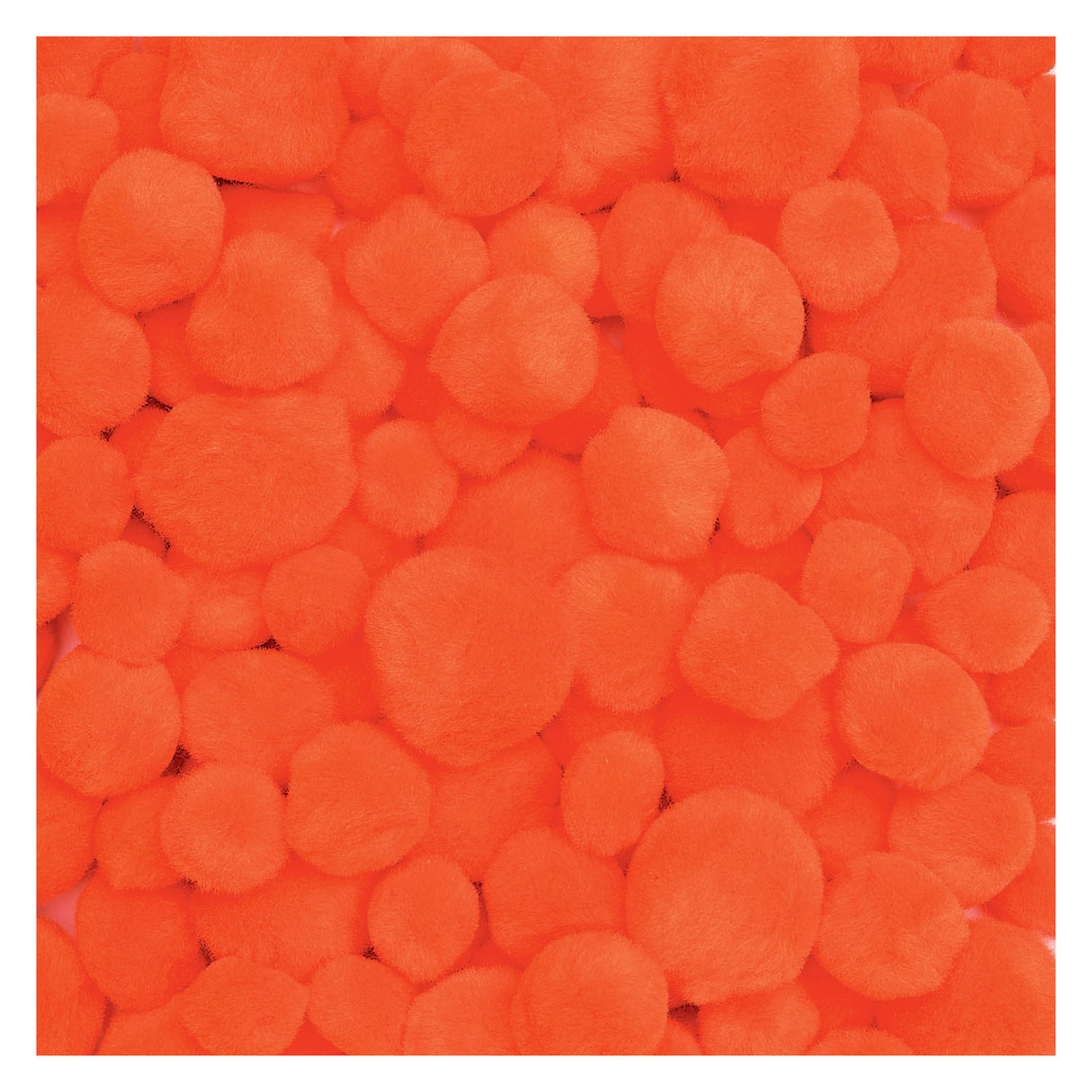 Colorations - pom poms orange, 100 pcs.