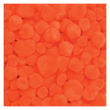 Colorations - pom poms orange, 100 pcs.