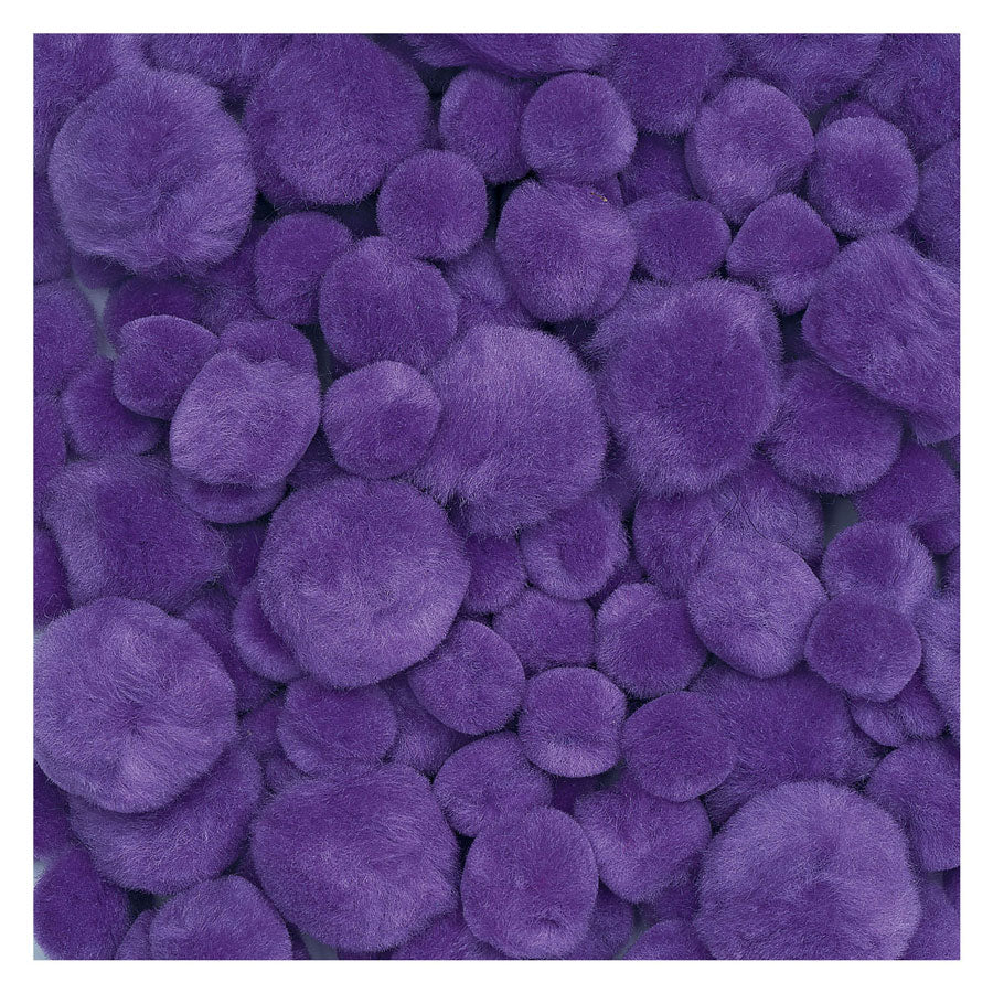 Colorations Pom Poms Purple, 100th.