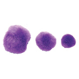 Colorations Pom Poms Purple, 100th.