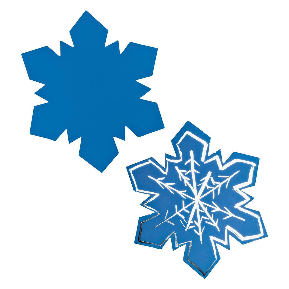 Farve - Scratch Art Snowflake ornamenter, 36 ..