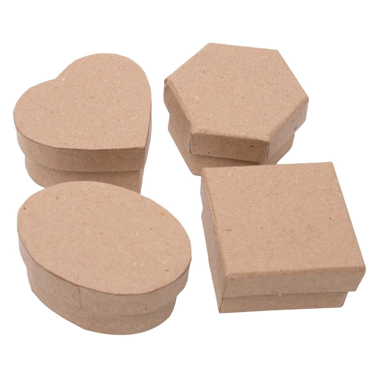 Colorations - paper mache mini boxes, 12 pcs.