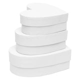 Colorations - paper mache boxes heart shape, 3 pcs.