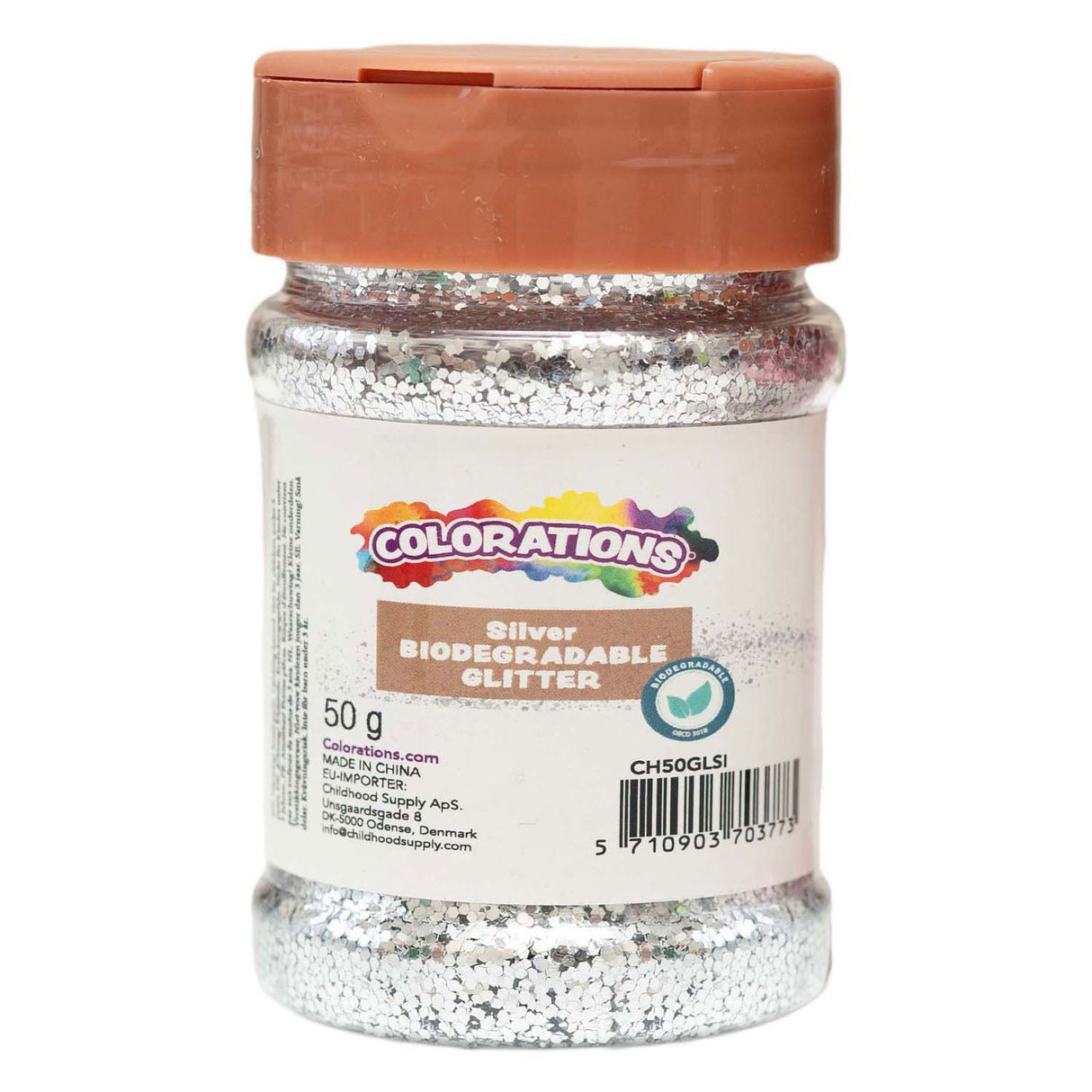 Colorations - biodegradable glitter silver - 50g